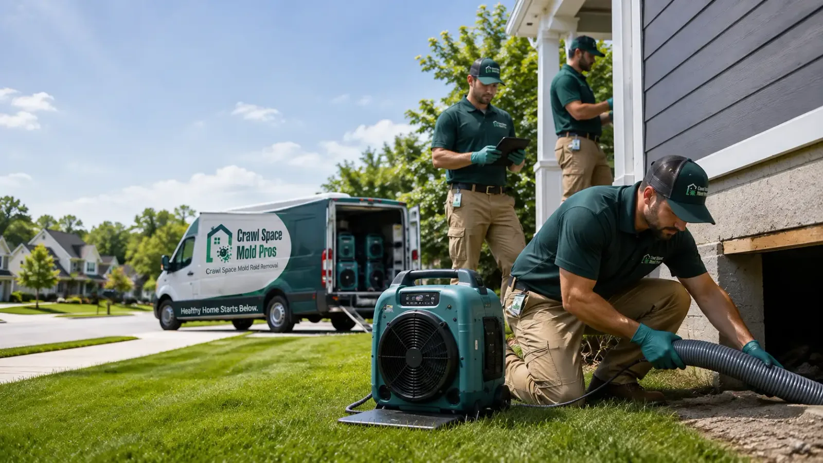 Crawl Space Mold Removal in Walnut, IL